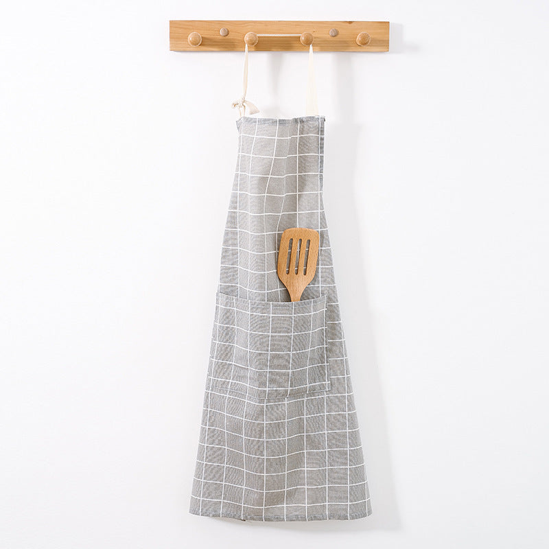 grey kitchen apron