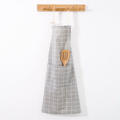 grey kitchen apron