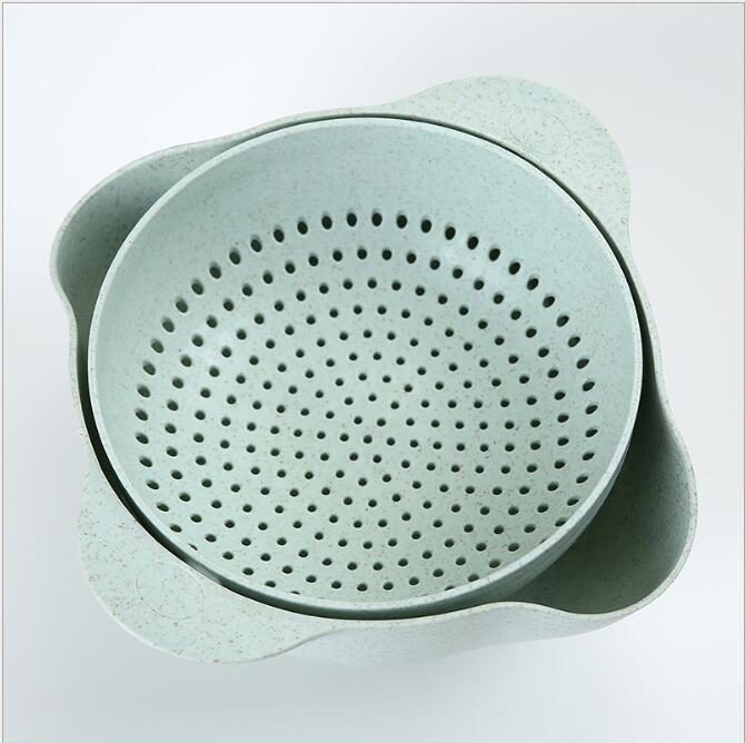 light blue kitchen strainer