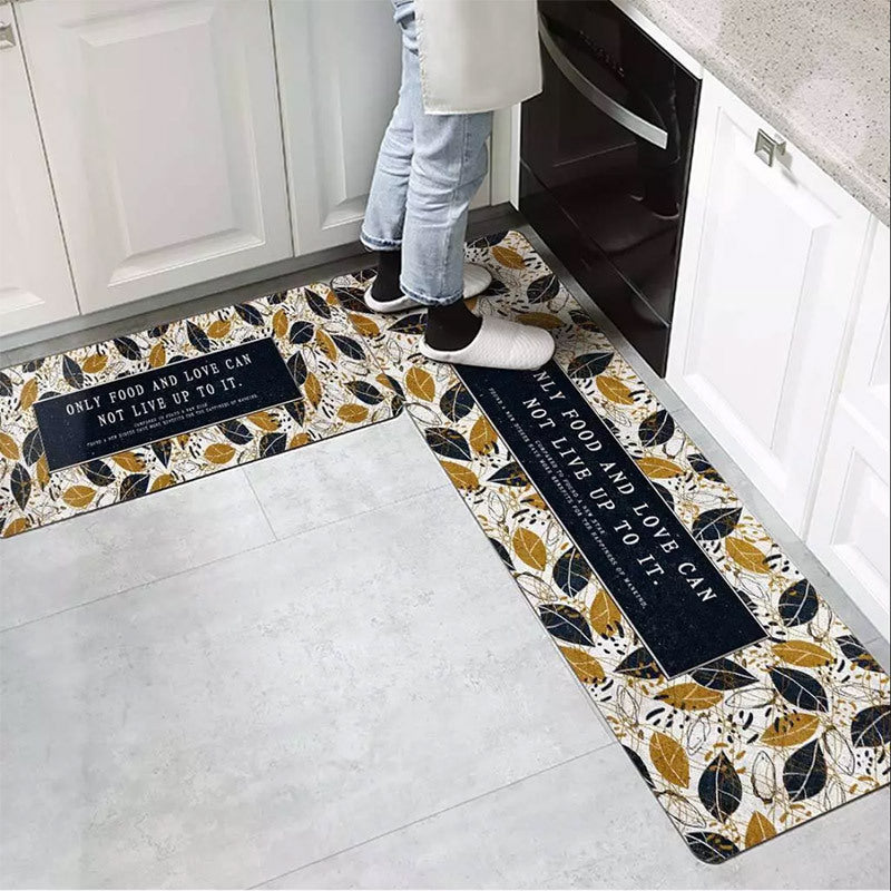 only food and love can not live up to it kitchen mats