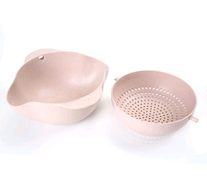 pink kitchen strainer