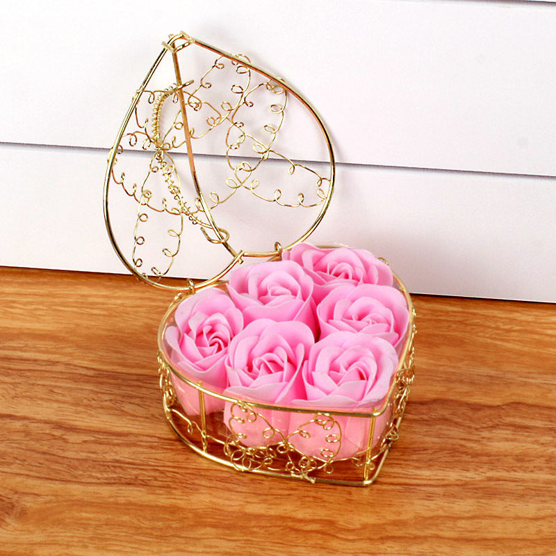 pink rose flower box