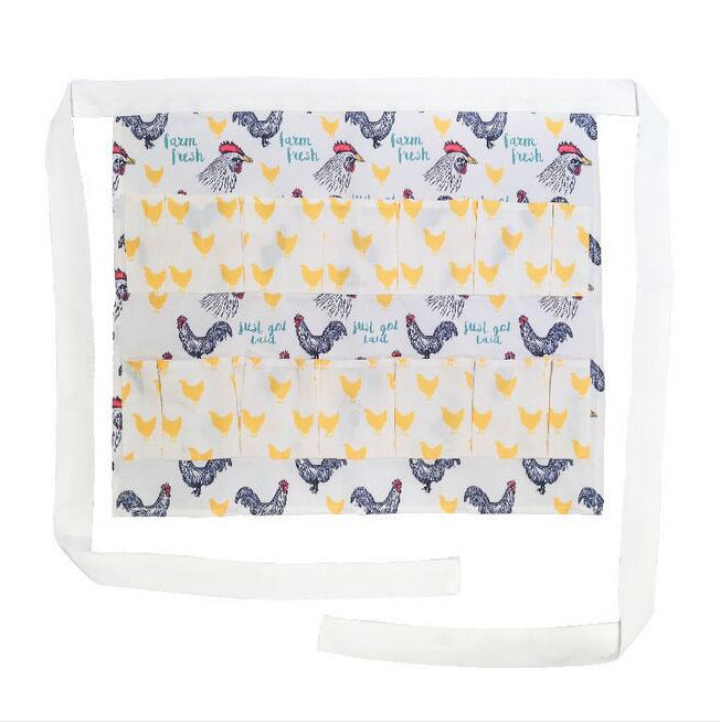 roosters and chicken kitchen apron