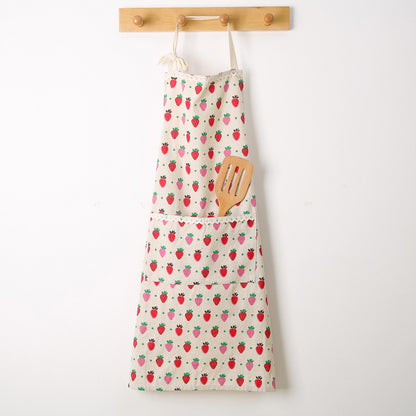 strawberry kitchen apron