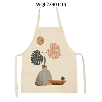 wql2290 minimalist kitchen apron on a woman