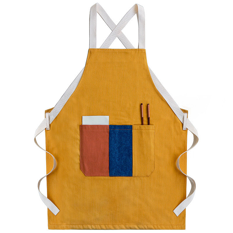 yellow Minimalist Kitchen Baking Apron