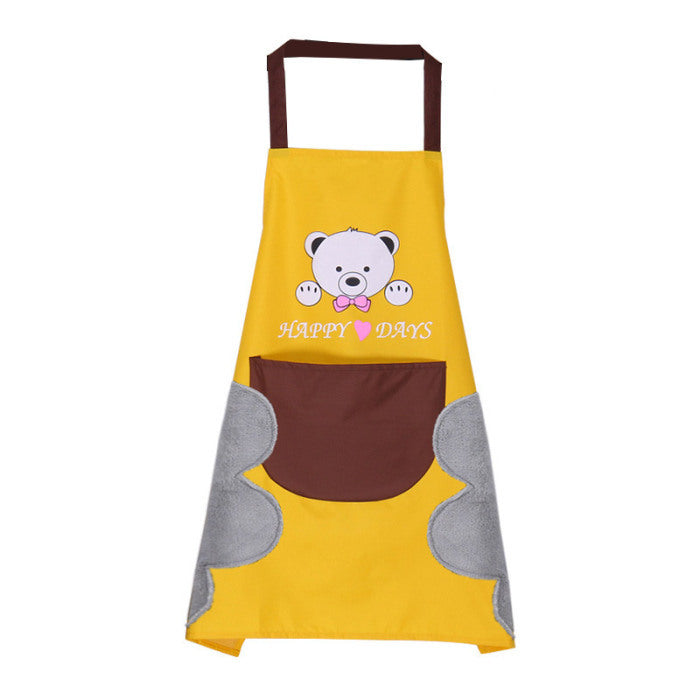 yellow kitchen apron